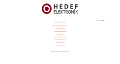 Desktop Screenshot of hedefelektronik.com.tr